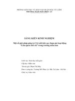 SKKN một số giải pháp giúp trẻ 5 6 tuổi tích cực tham gia hoạt động “làm quen chữ cái” trong trường mầm non 