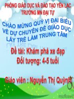 slide bài giảng khám phá xe đạp 4 5 tuổi 