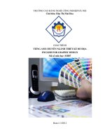Giáo trình Tiếng anh chuyên ngành Thiết kế đồ họa - CĐ Nghề Công Nghiệp Hà Nội