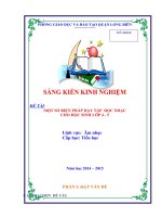 SKKN một số biện pháp dạy tập đọc nhạc cho học sinh lớp 4   5