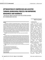 Optimization of compressed air-assisted turning-burnishing process for improving roughness and hardness