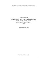 Giáo trình Nghề nguội sửa chữa máy công cụ - CĐ Nghề Công Nghiệp Hà Nội