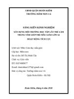 Xây dựng môi trường học tập lấy trẻ làm trung tâm giúp trẻ hoạt động tích cực 