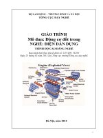 Giáo trình Động cơ đốt trong - Nghề: Điện dân dụng - Trình độ: Cao đẳng nghề (Tổng cục Dạy nghề)