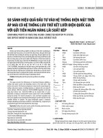 So sánh hiệu quả đầu tư vào hệ thống điện mặt trời áp mái có hệ thống lưu trữ kết lưới điện quốc gia với gửi tiền ngân hàng lãi suất kép