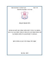 ĐÁNH GIÁ kết QUẢ PHỤC hồi CHỨC NĂNG vận ĐỘNG bàn TAY SAU PHẪU THUẬT nối gân gấp THEO PHÁC đồ vận ĐỘNG sớm của KLEINERT và DURAN 