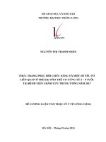 THỰC TRẠNG PHỤC hồi CHỨC NĂNG và một số yếu tố LIÊN QUAN ở TRẺ bại não THỂ CO CỨNG từ 2 – 6 TUỔI tại BỆNH VIỆN CHÂM cứu TRUNG ƯƠNG năm 2017 