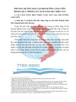 PHƯƠNG HƯỚNG ĐÀO TẠO BỒI DƯỠNG GIÁO VIÊN TRONG QUÁ TRÌNH CẢI CÁCH GIÁO DỤC HIỆN NAY I CẢI CÁCH TOÀN DIỆN CHIẾN LƯỢC ĐÀO TẠO, BỒI DƯỠNG GIÁO VIÊN