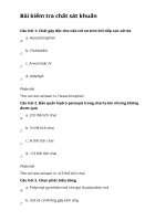 Ôn tập chất sát khuẩn ung thư chất KST