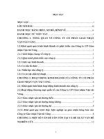 Báo cáo thực tập tổng hợp Khoa kinh tế tại CÔNG TY cổ PHẦN GIAO NHẬN vận tải VÀNG 