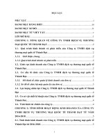 Báo cáo thực tập tổng hợp Khoa kinh tế tại Công ty TNHH dịch vụ thương mại quốc tế thành đạt 