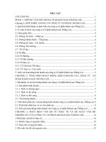 Báo cáo thực tập khoa Khách sạn Du lịch tại công ty cổ phần khách sạn thắng lợi 