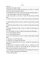 Báo cáo thực tập tổng hợp Khoa kinh tế tại Công ty cổ phần xây dựng thương mại hùng dũng 