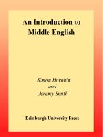 Simon horobin, jeremy smith   an introduction to middle english oxford university press (2002)
