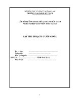 Bài thu hoạch lớp bồi dưỡng chức danh nghề nghiệp THCS hạng 1 chỉ việc đổi tên cá nhân và in