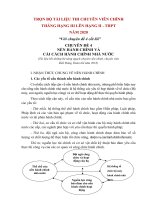 TRỌN BỘ TÀI LIỆU THI CHUYÊN VIÊN CHÍNH  THĂNG HẠNG III LÊN HẠNG II  THPT NĂM 2020 “Với chuyên đề 4 cốt lõi”