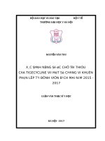 XÁC ĐỊNH NỒNG ĐỘ ỨC CHẾ TỐI THIỂU CỦA TIGECYCLINE VỚI MỘT SỐ CHỦNG VI KHUẨN PHÂN LẬP TẠI BỆNH VIỆN BẠCH MAI NĂM 2015 - 2017