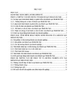 Báo cáo thực tập khoa Khách sạn Du lịch tại Khách sạn meliã hà nội 