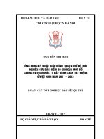 ỨNG DỤNG kỹ THUẬT GIẢI TRÌNH tự GEN THẾ hệ mới NGHIÊN cứu đặc điểm bộ GEN của một số CHỦNG ENTEROVIRUS 71 gây BỆNH CHÂN TAY MIỆNG ở VIỆT NAM năm 2011 – 2013 