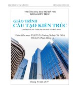 Giáo trình cấu tạo kiến trúc