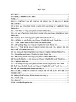 Báo cáo thực tập khoa Khách sạn Du lịch tại Công ty cổ phần lữ hành thành sen 