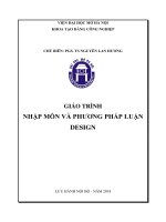 Giáo trình nhập môn và phương pháp luận Design