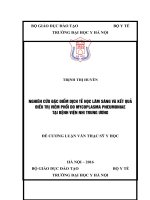 NGHIÊN cứu đặc điểm DỊCH tễ học lâm SÀNG và kết QUẢ điều TRỊ VIÊM PHỔI DO MYCOPLASMA PNEUMONIAE tại BỆNH VIỆN NHI TRUNG ƯƠNG 
