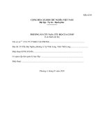 PHUONG AN CUU NAN -CUU HO CO SO