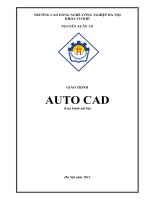 Giáo trình Auto CAD  CĐ Nghề Công Nghiệp Hà Nội