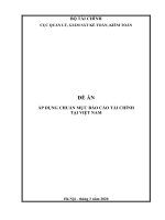 ĐỀ ÁN ÁP DỤNG CHUẨN MỰC BÁO CÁO TÀI CHÍNH TẠI VIỆT NAM