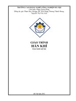 Giáo trình Hàn khí  CĐ Nghề Công Nghiệp Hà Nội