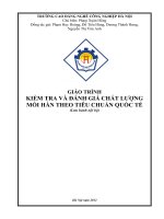 Giáo trình Kiểm tra và đánh giá chất lượng mối hàn theo tiêu chuẩn quốc tế  CĐ Nghề Công Nghiệp Hà Nội