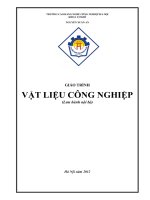 Giáo trình Vật liệu công nghiệp  CĐ Nghề Công Nghiệp Hà Nội