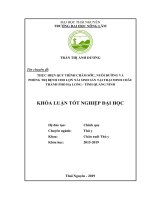 Thực hiện quy trình chăm sóc, nuôi dưỡng và phòng trị bệnh cho lợn nái sinh sản tại trại minh châu, thành phố hạ long, tỉnh quảng ninh 