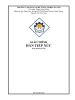 Giáo trình Hàn tiếp xúc  CĐ Nghề Công Nghiệp Hà Nội