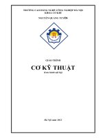 Giáo trình Cơ kỹ thuật  CĐ Nghề Công Nghiệp Hà Nội