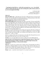 Ứng dụng học thuyết Mercer  phát triển sự tương tác mẹ con vào mô hình chăm sóc nhằm tăng hiệu quả việc nuôi con bằng sữa mẹ đối với bà mẹ sinh con so, trẻ có cân nặng lúc sinh thấp  Lữ Thị Trúc Mai