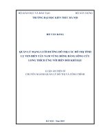 Luận án Tiến sĩ: Quản lý kiến trúc, cảnh quan, không gian công cộng khu nội đô lịch sử thành phố Hà Nội