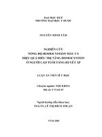 Luận án Tiến sĩ Y học: Đặc điểm dịch tể của bệnh sốt xuất huyết DENGUE tại huyện Long Thành, tỉnh Đồng Nai từ năm 2008  2012 và kết quả của một số giải pháp can thiệp