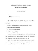 SKKN giúp học sinh lớp 1 tiếp cận phương pháp mĩ thuật đan mạch 