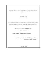 Dạy học tích hợp lịch sử, địa lí địa phương trong môn lịch sử và địa lí cho học sinh tiểu học tỉnh phú yên 
