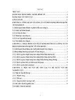 Báo cáo thực tập Khoa Quản trị kinh doanh tại Công ty cổ phần kinh doanh quốc tế fingroup  