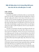 SKKN một số biện pháp rèn kĩ năng sống biết quan tâm chia sẻ cho trẻ mẫu giáo 5 6 tuổi 