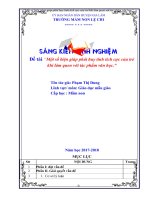 SKKN một số biện pháp giúp phát huy tính tích cực của trẻ khi làm quen với tác phẩm văn học 