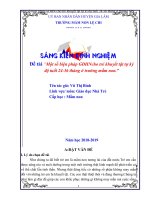 SKKN một số biện pháp giáo dục hòa nhập cho trẻ khuyết tật tự kỷ độ tuổi 24 36 tháng ở trường mầm non 