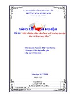 SKKN một số biện pháp xây dựng môi trường học tập lấy trẻ làm trung tâm 