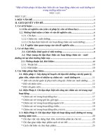 SKKN một số biện pháp chỉ đạo thực hiện tốt các hoạt động chăm sóc nuôi dưỡng trẻ trong trường mầm non 