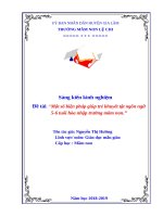 SKKN một số biện pháp giúp trẻ khuyết tật ngôn ngữ 5 6 tuổi hòa nhập trong trường mầm non 