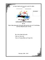 Một số biện pháp phát triển ngôn ngữ mạch lạc cho trẻ 5 6 tuổi thông qua hoạt động làm quen văn học 