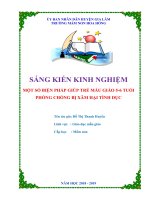 SKKN một số biện pháp phòng, chống xâm hại tình dục cho trẻ 5 6 tuổi 
